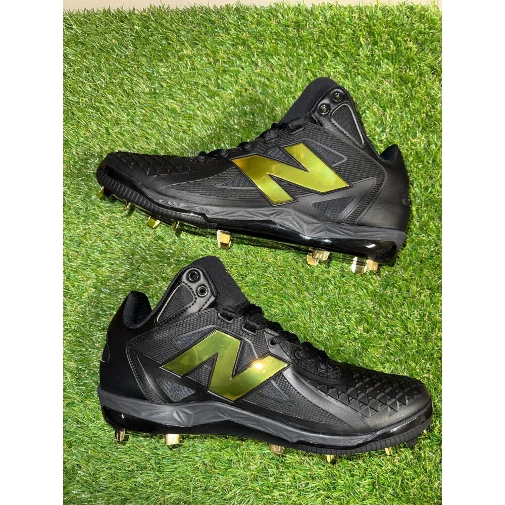 Men Size 11 New Balance FuelCell Ohtani 1 Black Gold Baseball Cleats MSHOBK1 NEW